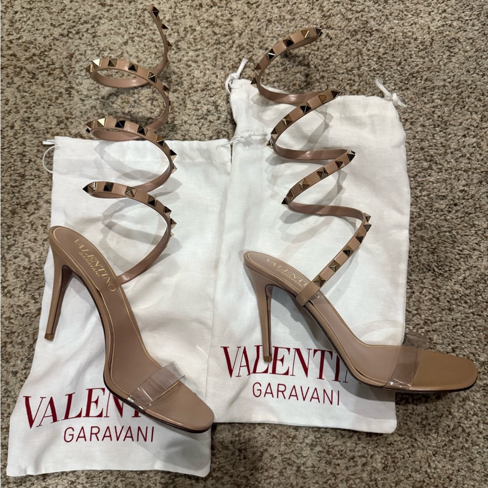 Valentino Garavani Nude Strappy Heels